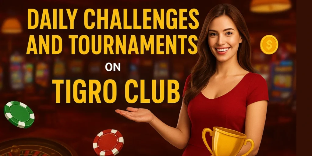 Daily Challenges and Tournaments on Tigro club