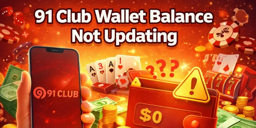 91 Club Wallet Balance Not Updating